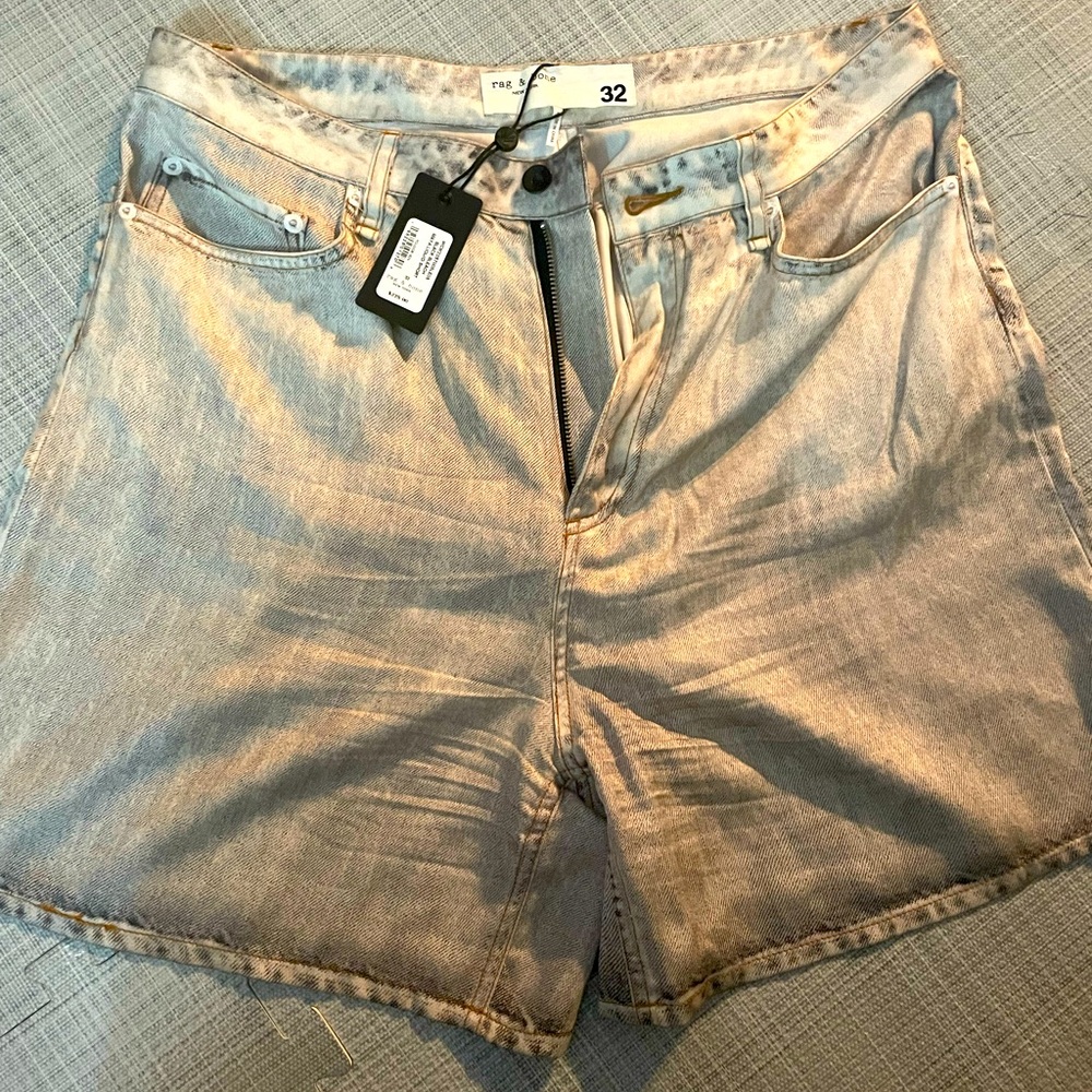 Rag and Bone Acid wash shorts